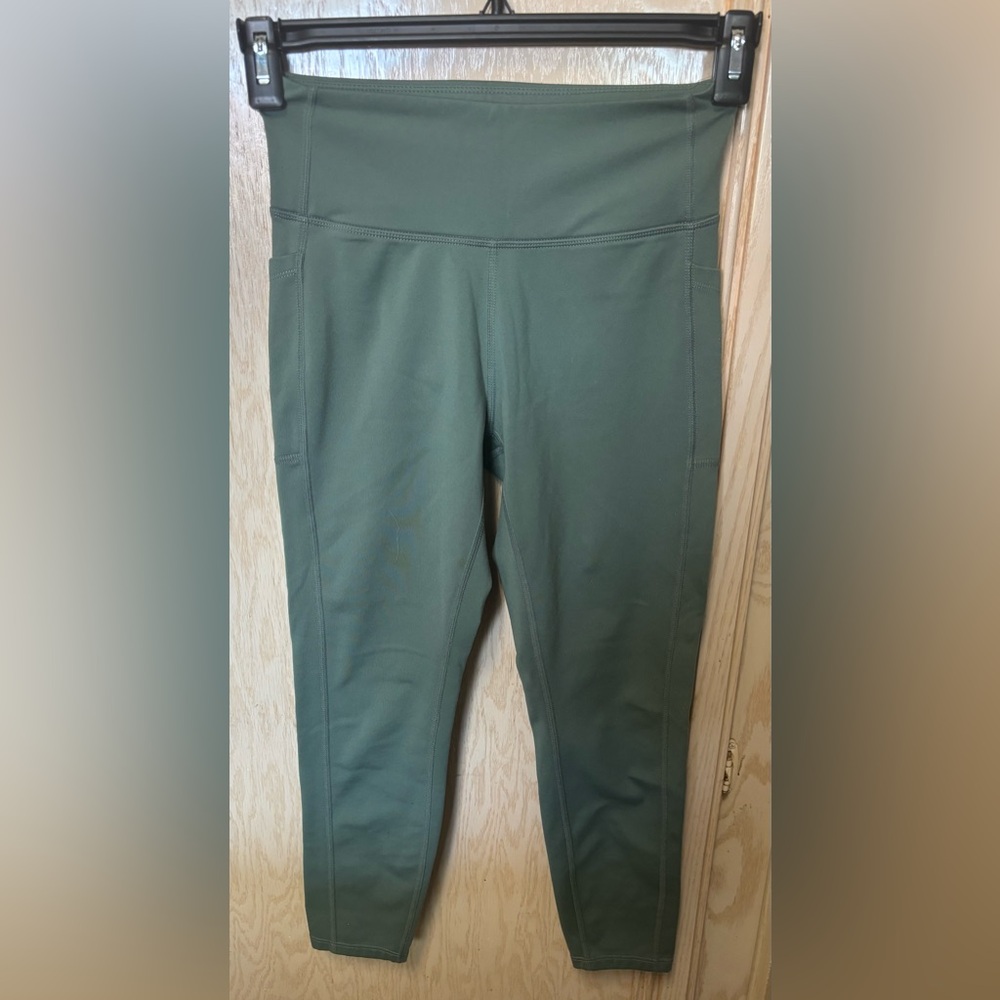 Nicole Miller Sport Green Teal Leggings‎
